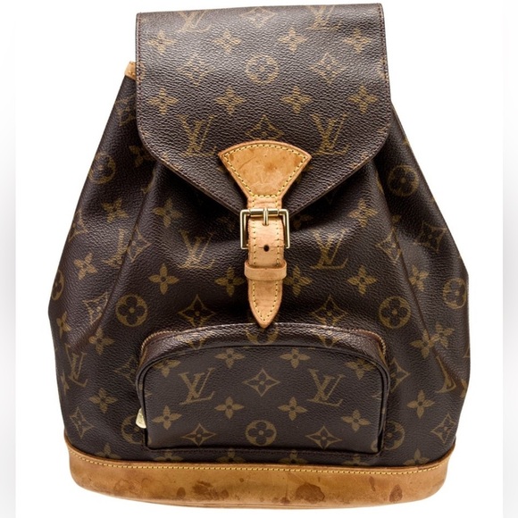 Louis Vuitton backpack montsouris LV monogram bag mm vintage designer backpack - Picture 4 of 17
